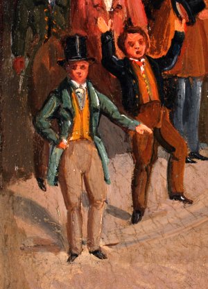 Click the image for a view of: Detail of figures, before treatment